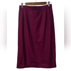 Vintage KORET | Plum Purple High-Waisted Wool Midi Skirt